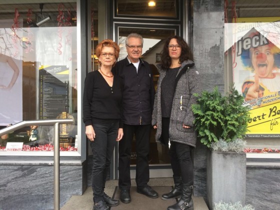 Intercoiffeur Albert Besgen mit Ehefrau Ingrid Besgen und Tochter Anja Besgen-Paffrath